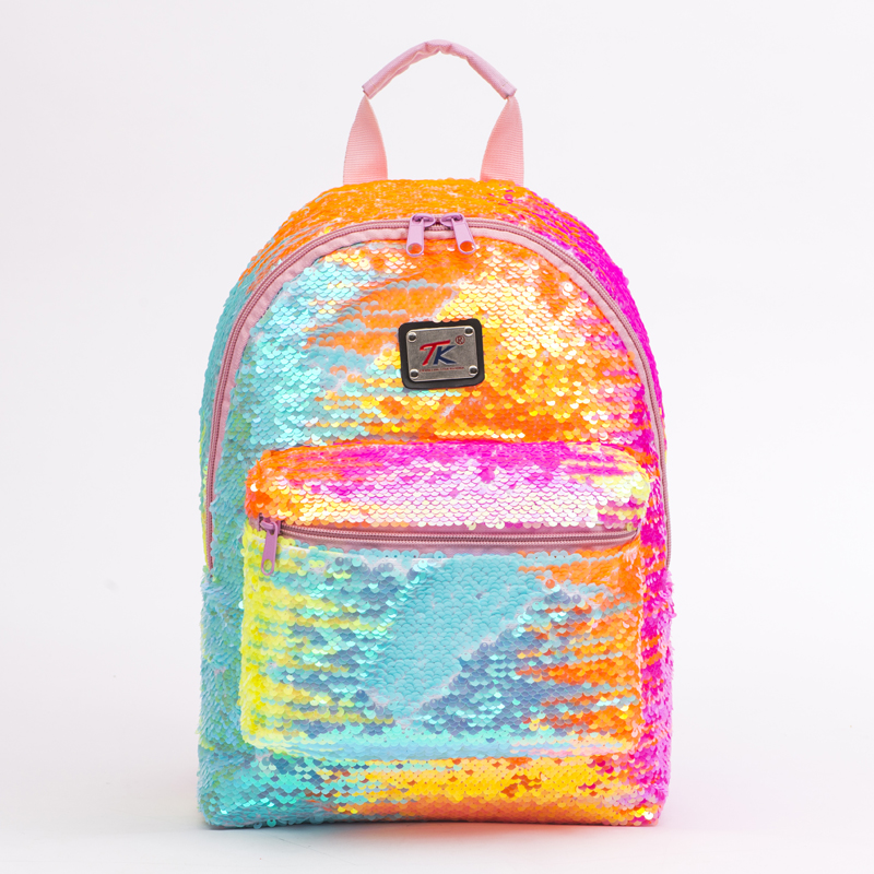 shining backpack,The sequins may come in a single color or gradient, giving the bag a unique and striking look, 