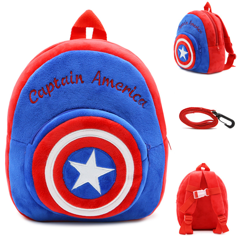 IN STOCK ----CAPTAIN AMERICA   Plush Bag Children's Plush Backpack