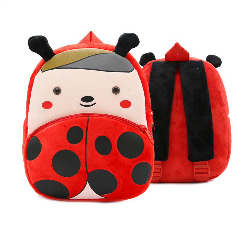 IN STOCK ----Ladybug Plush Bag Children's Plush Backpack
