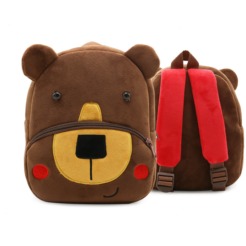 IN STOCK ---Bear Plush Bag Children's Plush Backpack