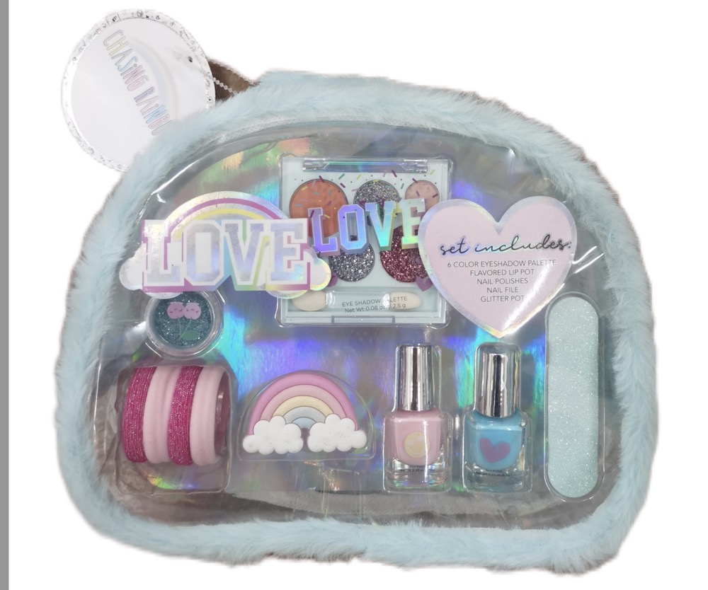 IN STOCK ----Kids’ Makeup Bag/ Children’s Beauty Set with Bag/Children’s Cosmetic Bag Set