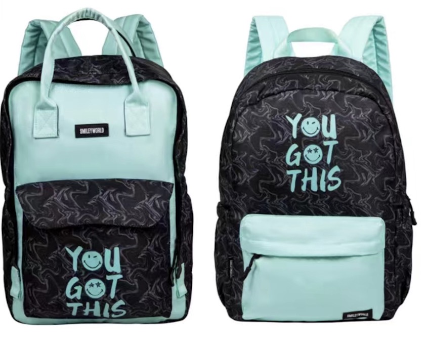 IN-STOCK:Blue SmileyWorld™ Backpack – Official Licensed | Fun, Vibrant & Everyday Ready