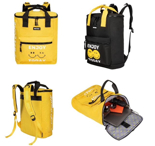 IN STOCK:SmileyWorld™ Yellow Tote Backpack – Official Licensed | Bright, Fun & Everyday-Ready