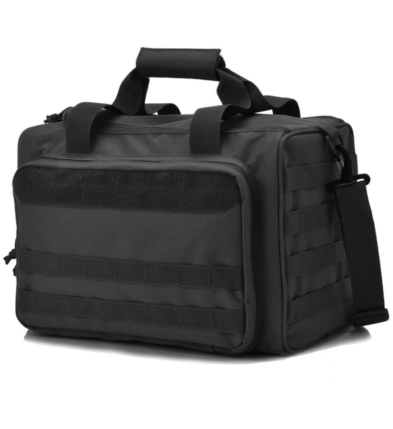 IN-STOCK:This tactical gun range bag is designed for shooters, law enforcement, and military personnel who need a secure and organized way to carry firearms and accessories.